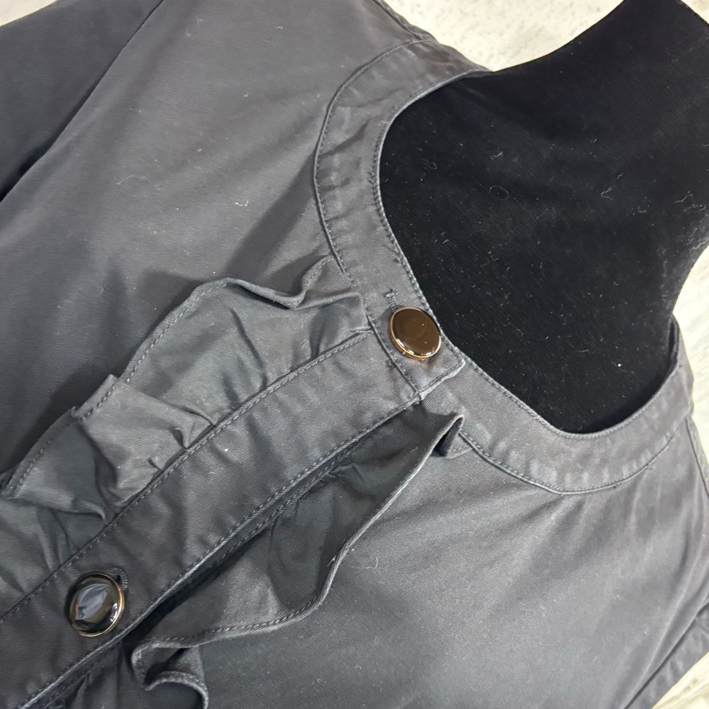Talbots Stretch Cotton Ruffle‎ Bib Jacket - Picture 2 of 8